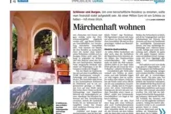 Artikel in "Die Presse" zum Luxus des märchenhaften Wohnens