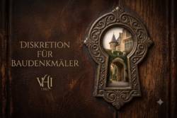 Schlüsselloch als Symbol für den diskreten Verkauf historischer Immobilien