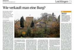 Wie verkauft man eine Burg?