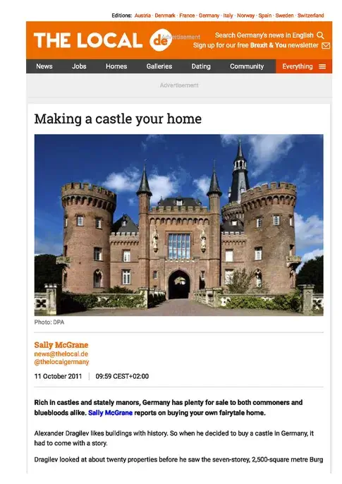 THE LOCAL - Making a Castle your Home