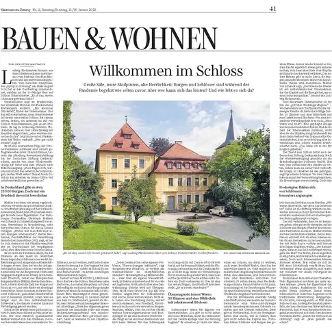 SZ -Interview mit dem Käufer von Schloss Unterleinleiter